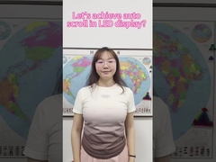 어떻게 VEIKONG 인베스트러의 LED 디스플레이에서 자동 스크롤을 달성합니까?